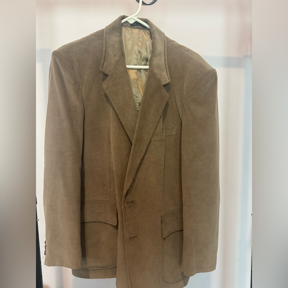 Vintage Men’s Tan Corduroy Blazer